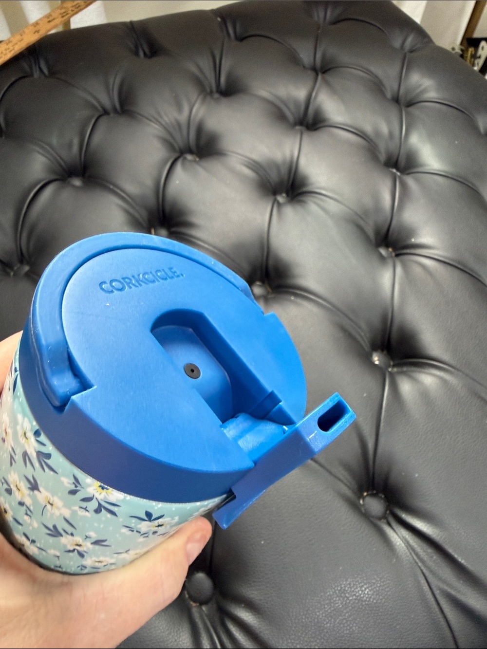 Corkcicle Kids Cup - Blue Floral Pattern - Picture 6 of 6